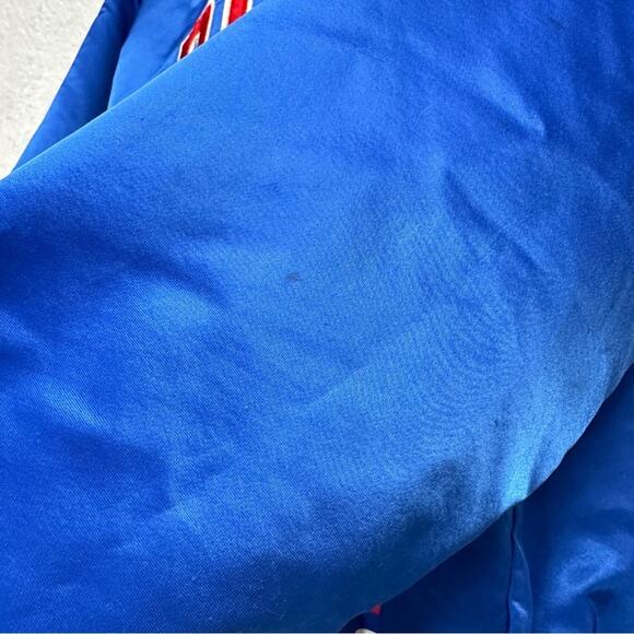 Vintage NBA Detroit Pistons 80s Satin Long‎ Sleeve Bomber Jacket Size L - Picture 12 of 14